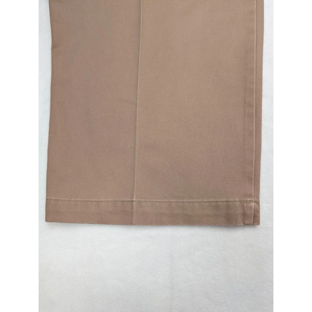 Oak Hill Mens Pleated Khaki Pants 46x34 Cotton Classic Fit‎ Casual Trousers